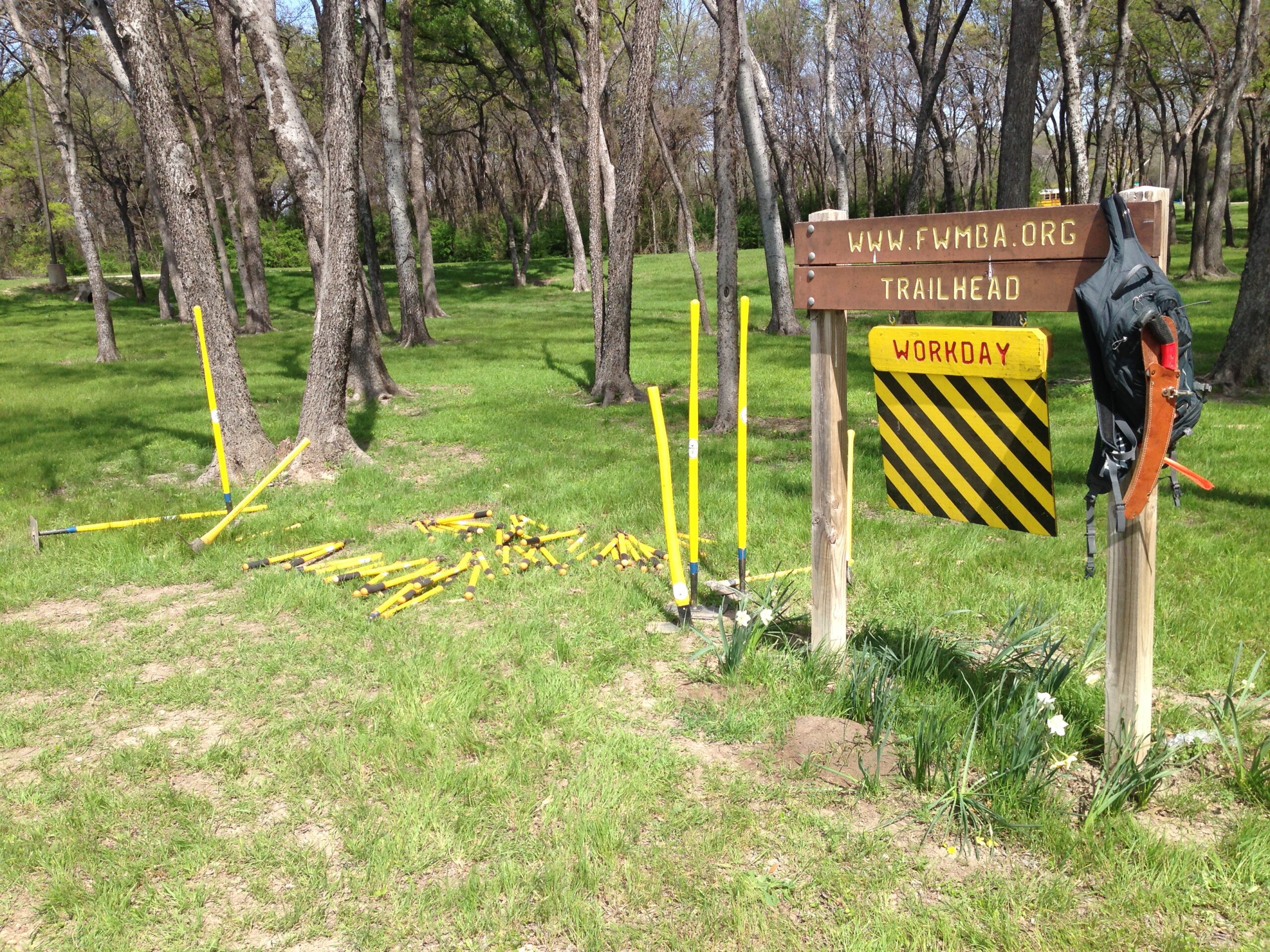 The trailhead of the Gateway Trail.
